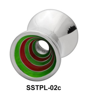 Colorful Spirals Plugs and Tunnels SSTPL-02c